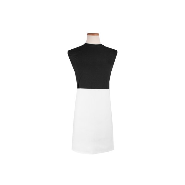 Ritz Chef's Line4-Way Reversible Apron 32" wide waist + 35" strings 21.5" (when folded) White - CL4WAWH-1