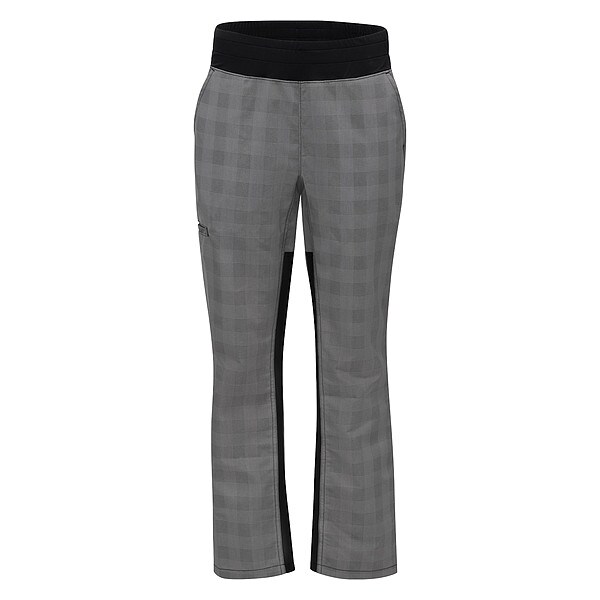 Red Kap Chef Pant, XS, Black Plaid/Gray - 0P1WGB RG XS