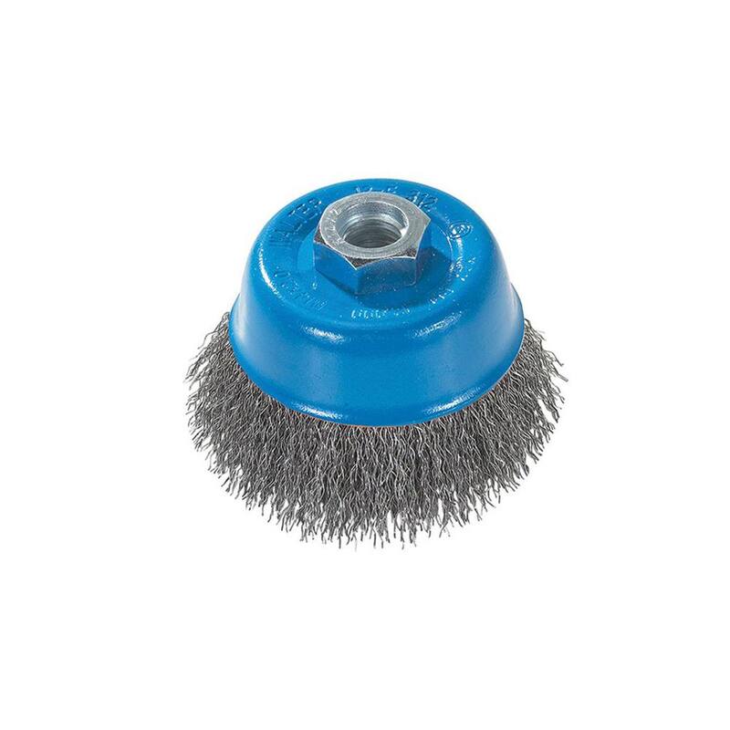 WALTER SURFACE TECHNOLOGIES 3 in. Cup Brush Crimped Wires5/8 in. -11 in. Arbor - 13D314

Brocha de Copa de 3 pulgadas con Alambre Crimpado5/8 pulgadas - 11 pulgadas Arbor - 13D314