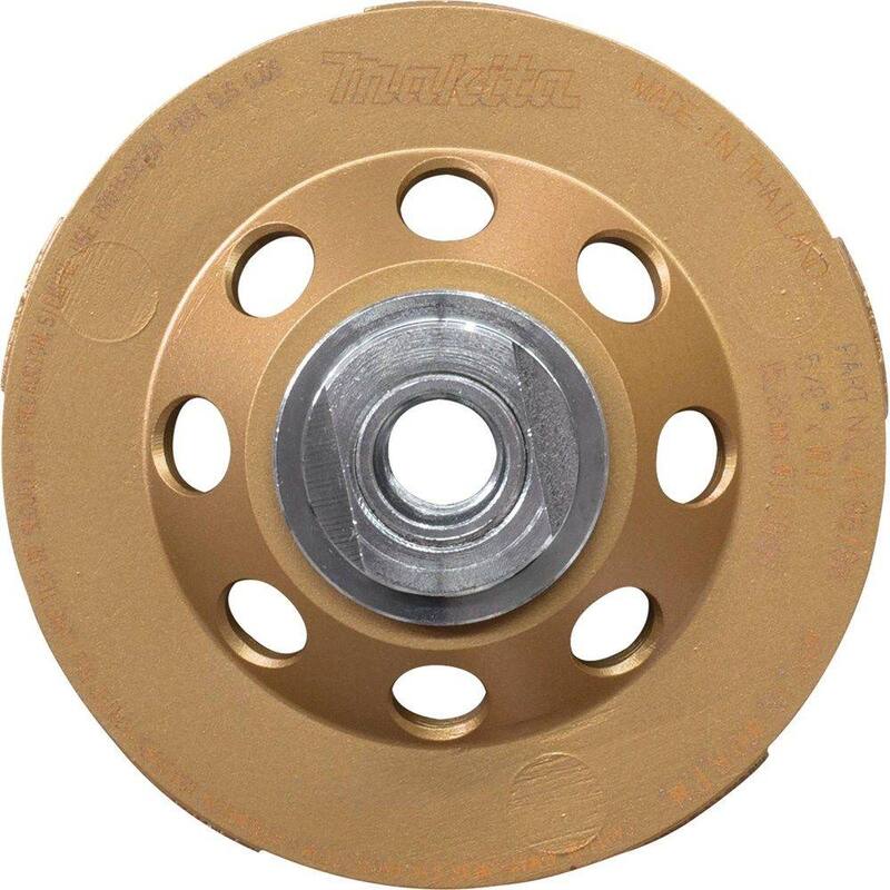 Rueda de copa de diamante antivibración de doble hilera de 4-1/2 pulgadas - A-96198 de Makita