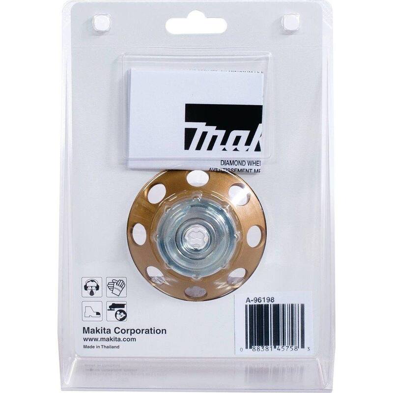 Rueda de copa de diamante antivibración de doble hilera de 4-1/2 pulgadas - A-96198 de Makita