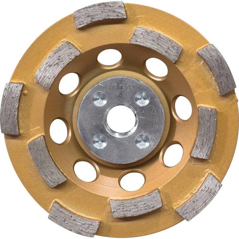 Rueda de copa de diamante antivibración de doble hilera de 4-1/2 pulgadas - A-96198 de Makita