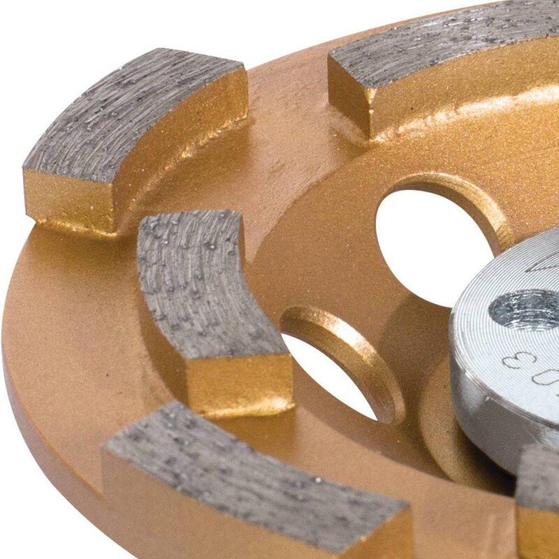 Rueda de copa de diamante antivibración de doble hilera de 4-1/2 pulgadas - A-96198 de Makita