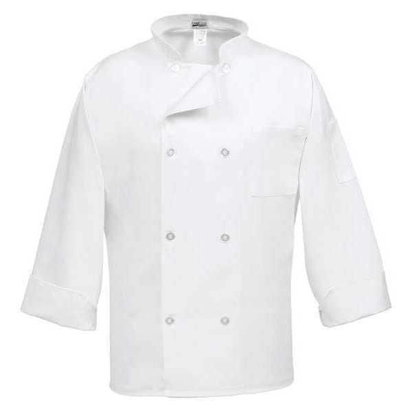 Fame (A Delta Plus Group Company) Chef Coat, Standard L/S, White, C8P, XS - 81109