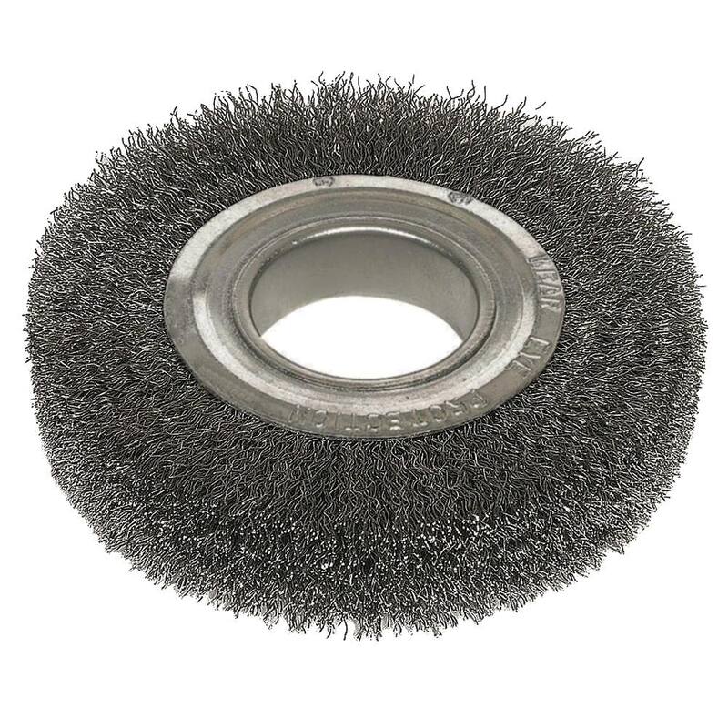 Brocha de alambre ondulado con agujero de árbol de 6 pulgadas x 2 pulgadas - 600WCCA12