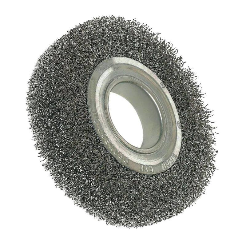Brocha de alambre ondulado con agujero de árbol de 6 pulgadas x 2 pulgadas - 600WCCA12