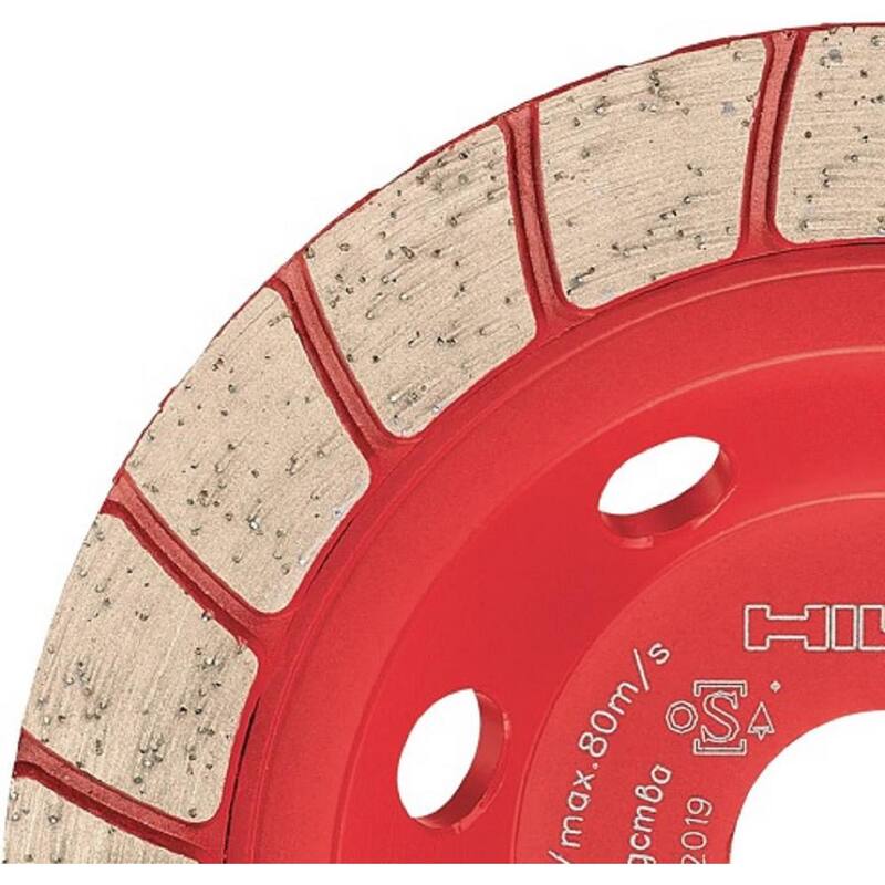 Hilti 4-1/2 pulgadas x 5/8-11 pulgadas Arbor roscado SP Turbo Diamond Cup Wheel para amoladoras angulares - 2242388