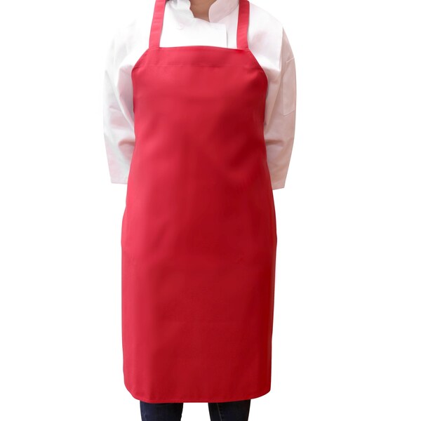 Monarch Mariposa Aprons Bib Apron Red - , 12PK - APRN-R-SPUN