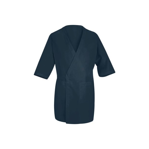 Vf Imagewear Red Kap¬Æ Collarless Butcher Wrap W/Exterior Pockets, Navy, Polyester/Combed Cotton, S - WP10NVRGS