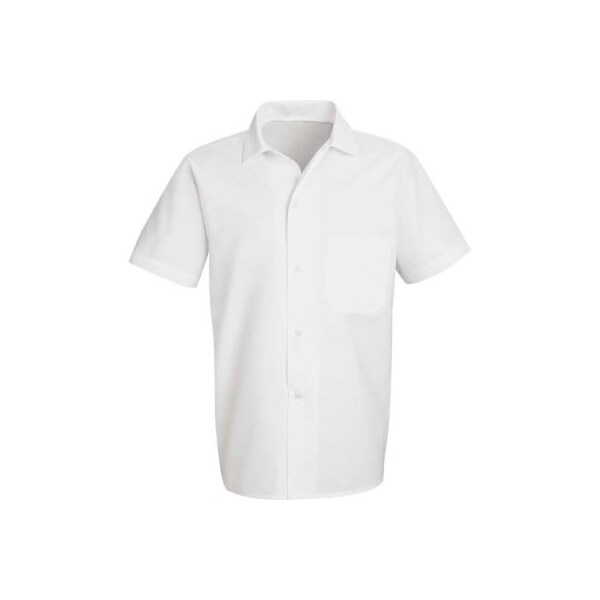 Vf Imagewear Chef Designs Button-Front Short Sleeve Cook Shirt, White, Polyester/Cotton, 3XL - 5010WHSS3XL