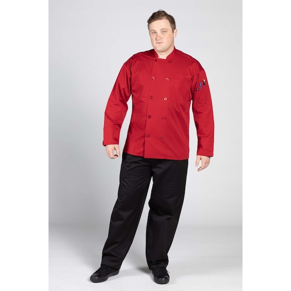 Uncommon Threads Classic Poplin W/Mesh Red LG - 0422-1904