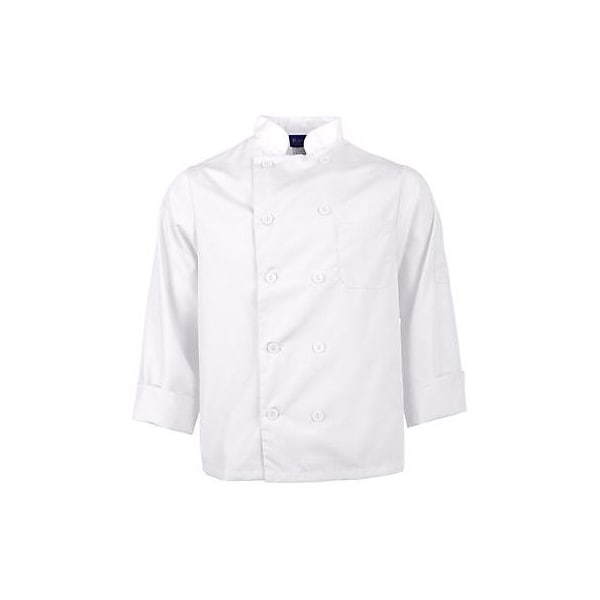 Allpoints Kng Xl Lw Chef Coat White Long Sleeve - 2577WHTXL