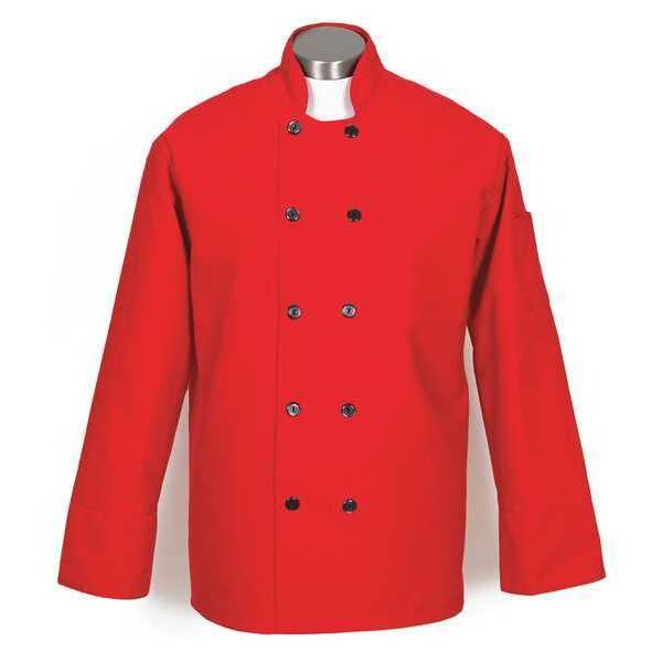 Fame (A Delta Plus Group Company) Chef Coat, C10P Classic, Red, 4X - 30752