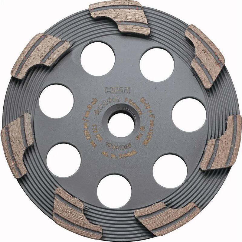 Hilti 5 pulgadas x 7/8 pulgadas Arbor roscado P Rueda de copa de diamante universal para amoladoras angulares - 2238574