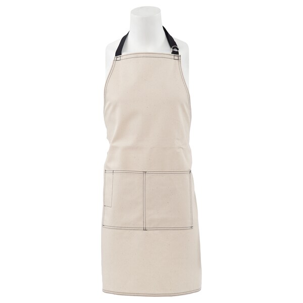 Fame (A Delta Plus Group Company) Butcher Bib Apron, City Market, CM8, Natural - 83474