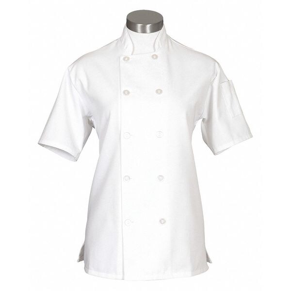 Fame (A Delta Plus Group Company) Chef Coat, White, C100P, L/SLG - 83202