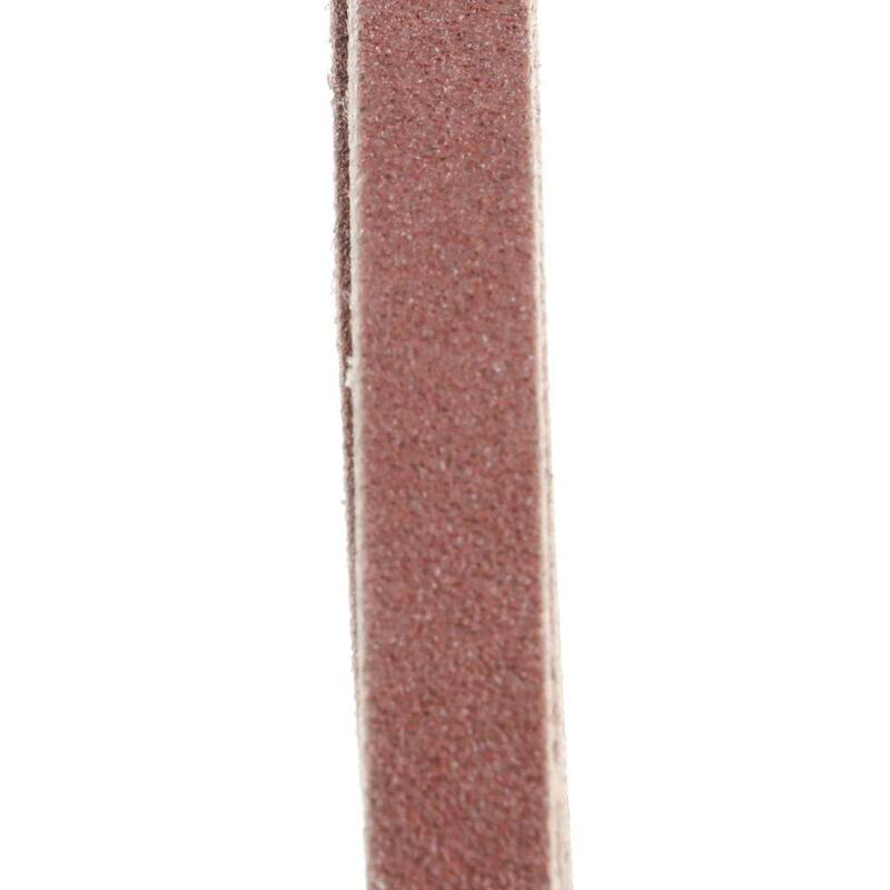 Banda abrasiva de grano 100 de 3/8 in. x 21 in. (paquete de 10) para usar con lijadora de banda de 3/8 in. x 21 in. - A-34475
