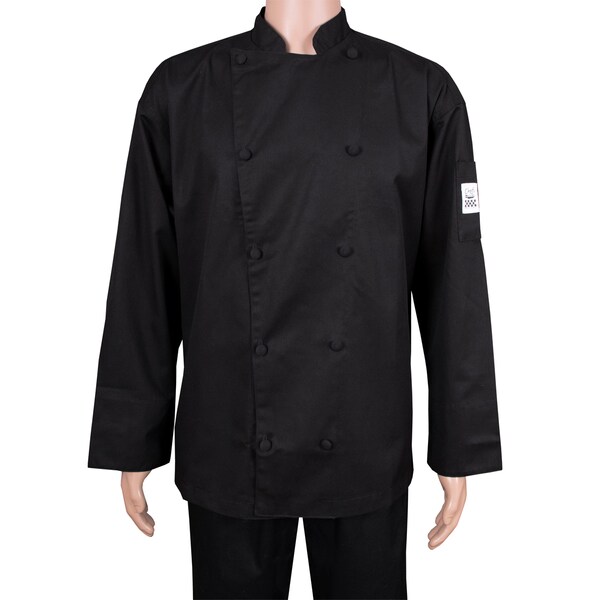 Chef Revival Cuisinier Chef's Jacket - Black - 3X - J017BK-3X