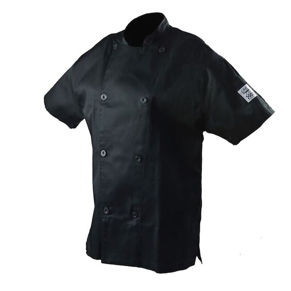 Chef Revival Performance Series Short Sleeve Jacket - Black - XS - J205BK-XS