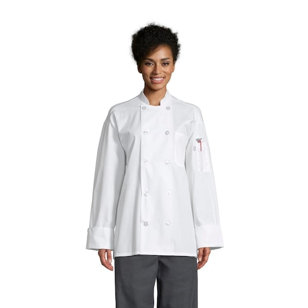Uncommon Threads Unisex Powerhouse Pro Vent Chef Coat with Mesh, White - Small - 0422P-2502