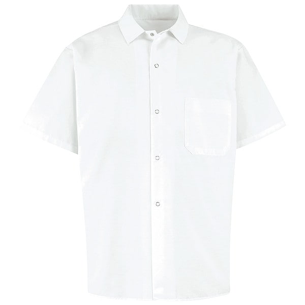 Red Kap 501Pgwht Mns White Ss Cook Shirt - 5020WH SS XL