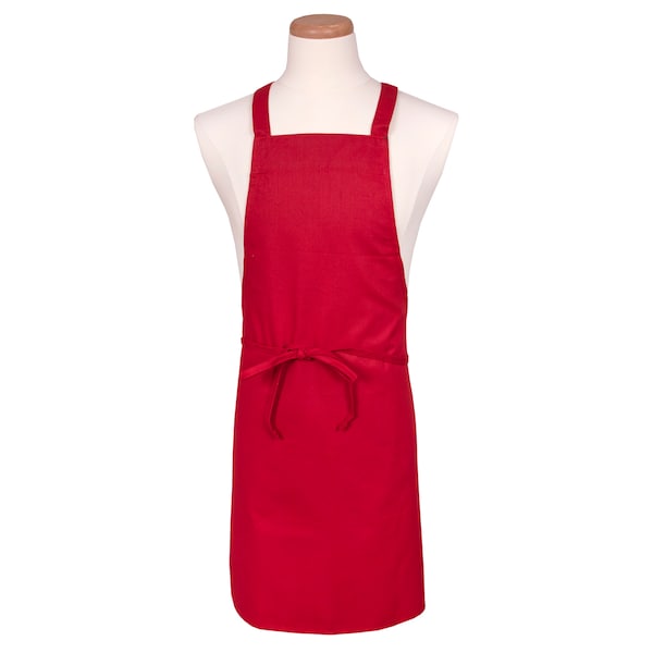 Chef Revival Chef 24/7Utility Bib Apron - Red - 601NP-RD