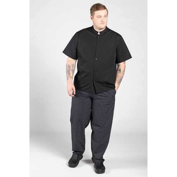 Uncommon Threads Mandarin Collar Shirt Black XL - 0921-0105