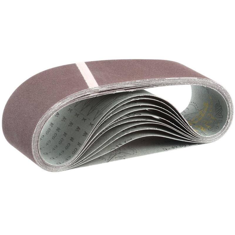 Correa abrasiva de grano 100 de 3 pulgadas x 21 pulgadas (paquete de 10) - 742309-1