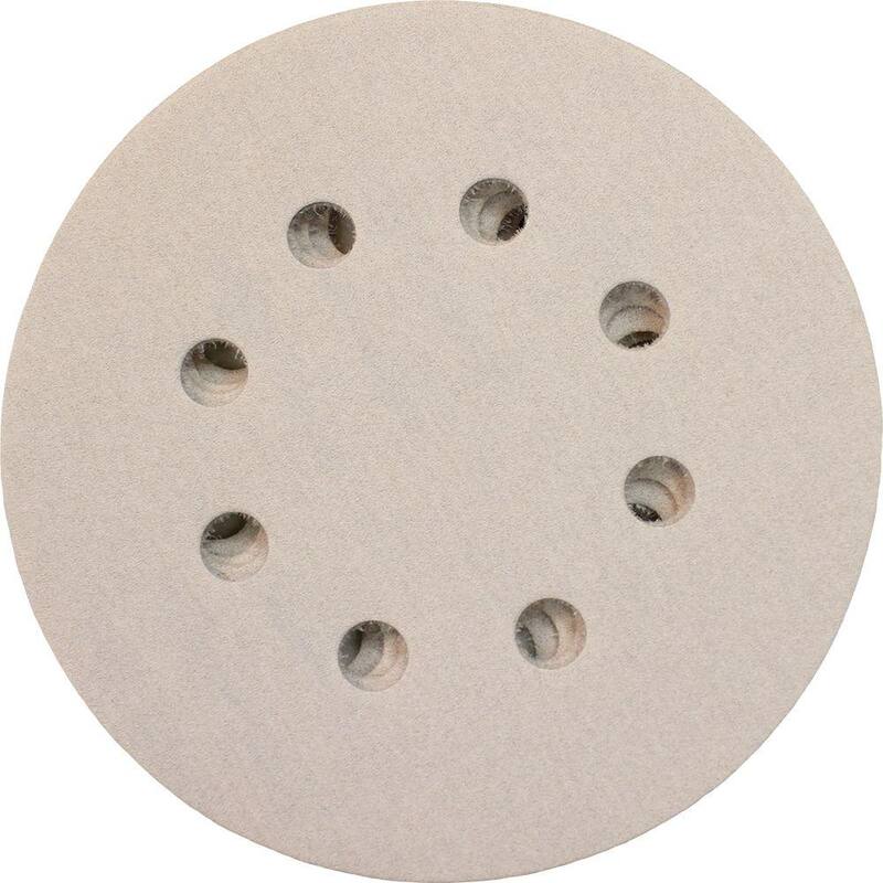 Disco abrasivo redondo de gancho y lazo de 5 pulgadas y 320 gramos (paquete de 5) - 742526-A