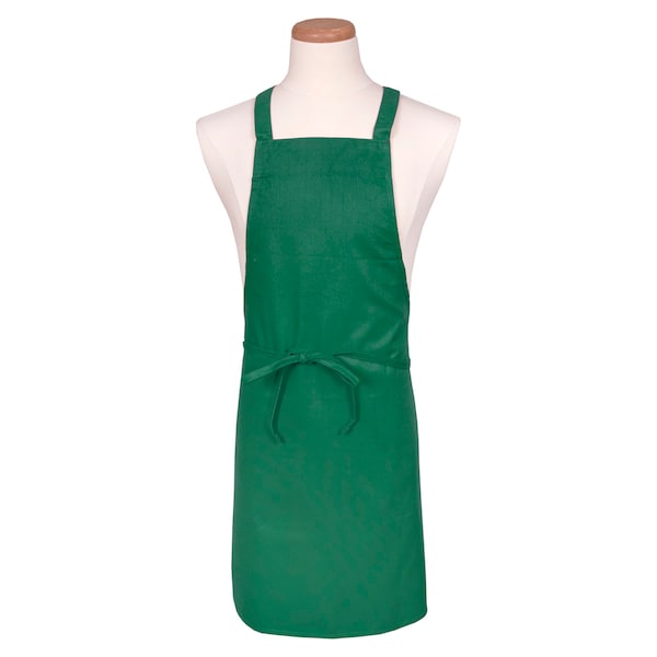 Chef Revival Chef 24/7Utility Bib Apron - Kelly Green - 601NP-GN