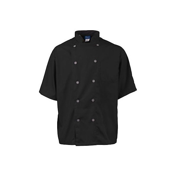 Allpoints Kng Active Chef Coat 4Xl Mens Black/Slate Ss - 2124BKSL4XL
