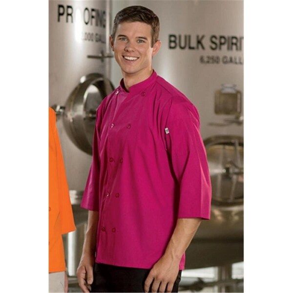 Charlotte Madison Epic .75 Slv Chef Shirt Berry Lg - CH608889