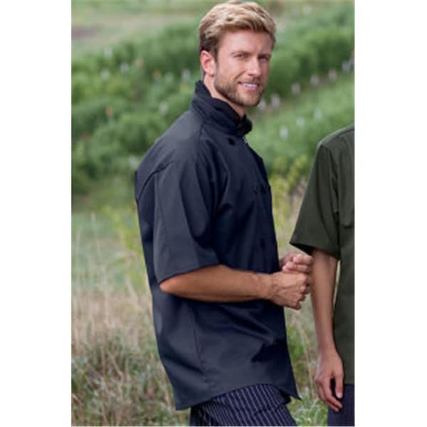 Nathan Caleb South Beach Chef Coat Short Sleeve in Navy - 6XLarge - NA2499306
