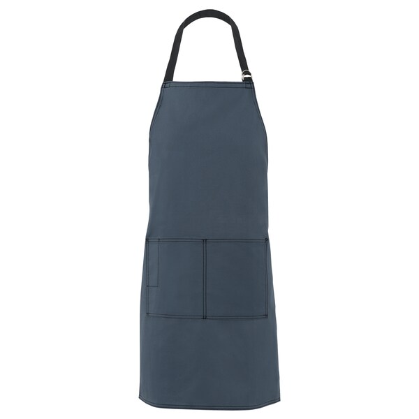 Fame (A Delta Plus Group Company) Butcher Bib Apron, City Market, CM8, Blue Slate - 83472