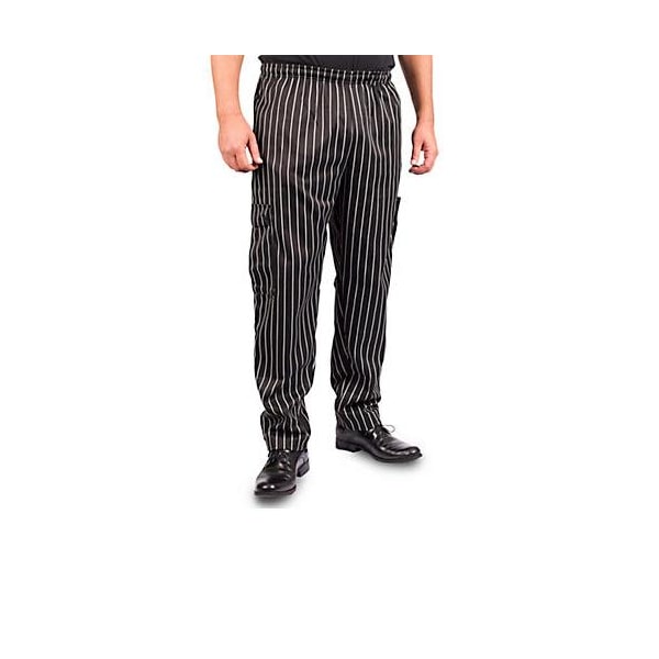 Kng XL Striped Baggy Cargo Chef Pants - 1059XL