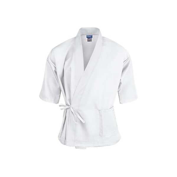 Kng 3XL White 3/4 Sleeve Sushi Chef Coat - 2129WHWH3XL