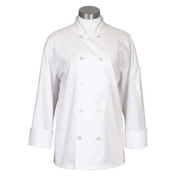 Fame (A Delta Plus Group Company) Chef Coat, Mesh Back, White, C11 L/S, SM - 82669