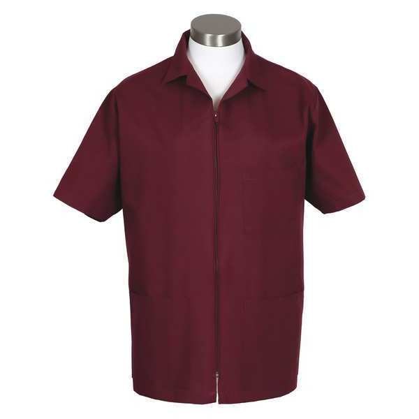 Fame (A Delta Plus Group Company) Smock, Zipper, Burgundy, K74, XL - 82639