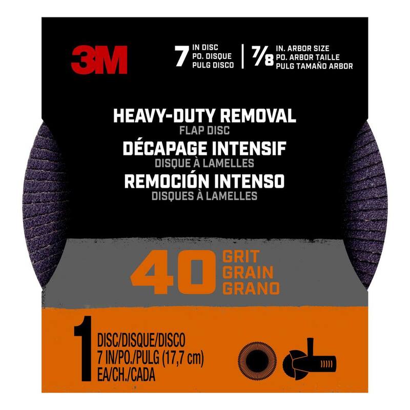 Disco de aletas para eliminación pesada de 7 pulgadas y 40 granos (1 paquete) - FLPDISC7IN40
