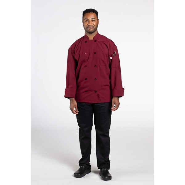 Uncommon Threads Classic Poplin W/Mesh Burgundy XL - 0422-0305