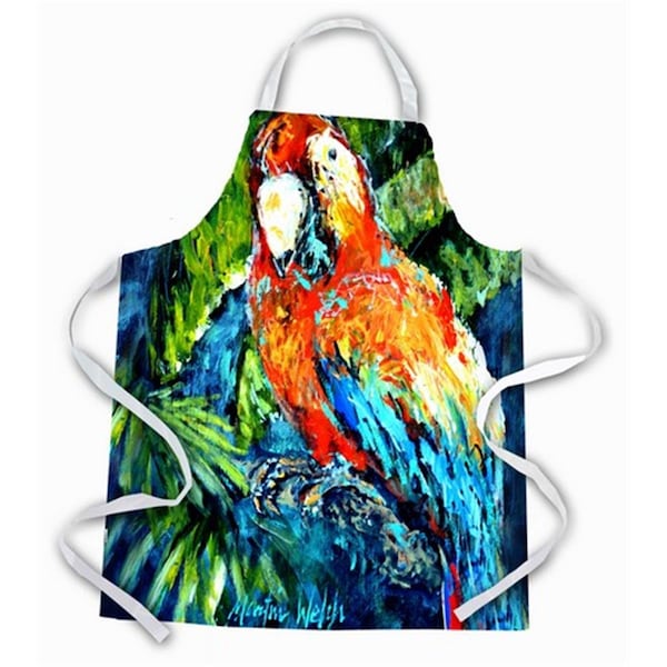 Carolines Treasures Yo Yo Mama Parrot Apron - MW1204APRON