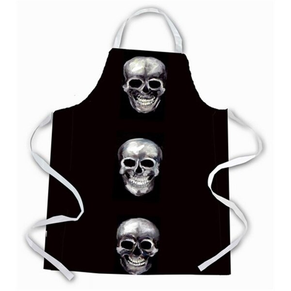Carolines Treasures Say Cheese Skulls Apron - MW1255APRON