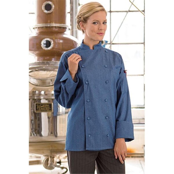 Nathan Caleb Sante Fe Chef Coat in Chambray - Medium - NA2487335