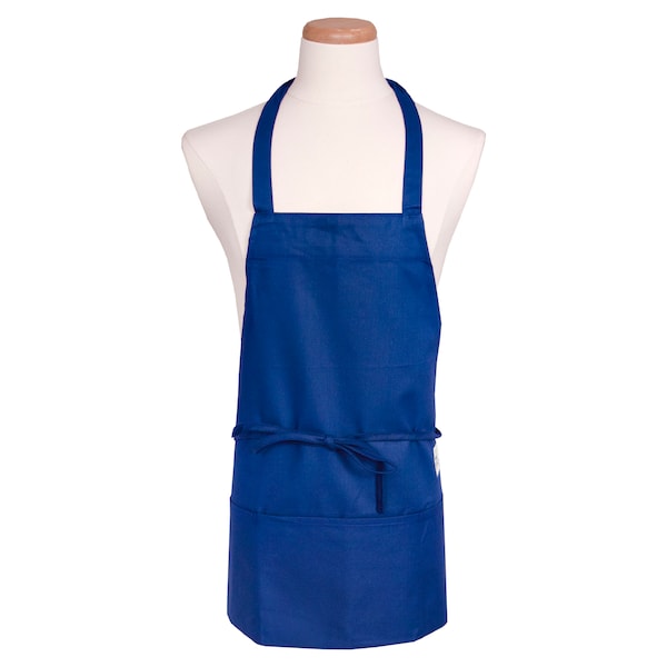 Chef Revival Chef 24/7Front-of the-House Bib Apron - Royal Blue - 602BAFH-RB