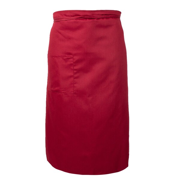 Monarch Bistro Aprons Burgundy, 12PK - BISTROAPR-BUR