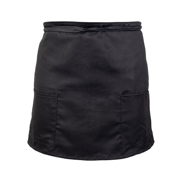 Monarch Half Bistro Aprons Black  , 12PK - BISTROHLF-BLK