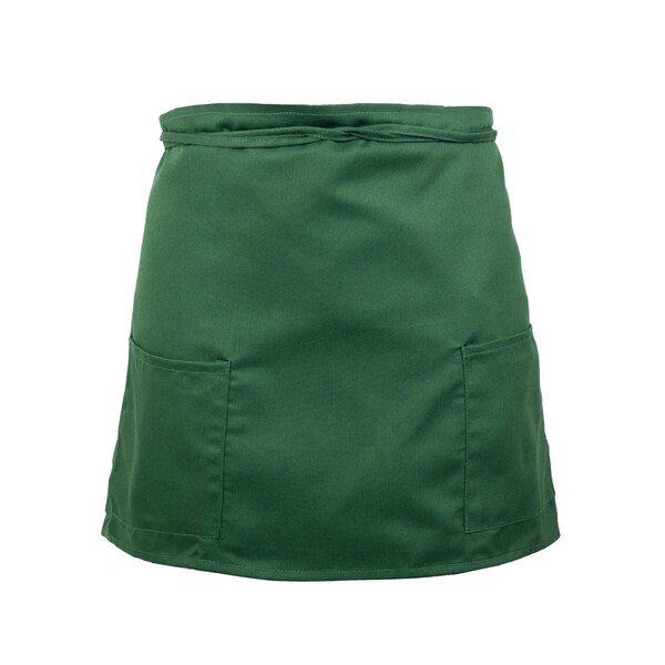 Monarch Half Bistro Aprons Hunter Green , 12PK - BISTROHLF-HGR