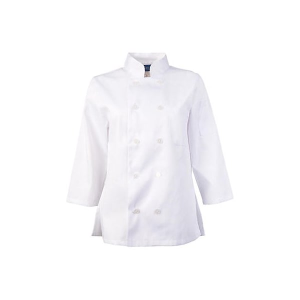 Allpoints Kng 2Xl Ladies Chef Coat White 3/4 Sleeve - 18712XL