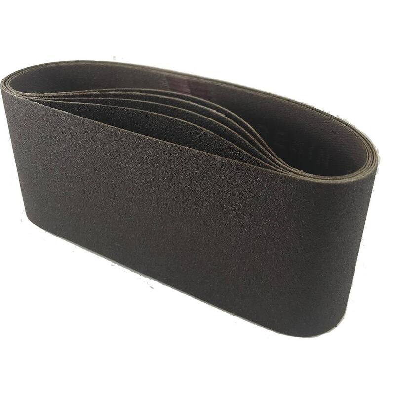 Bandas portátiles de lijado Sungold Abrasives de óxido de aluminio X-Weight Premium de 2-1/2 pulgadas x 14 pulgadas, grano 600 (paquete de 5) - 65019