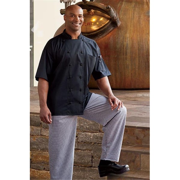 Nathan Caleb Aruba Chef Coat in Black - 5XLarge - NA2502911